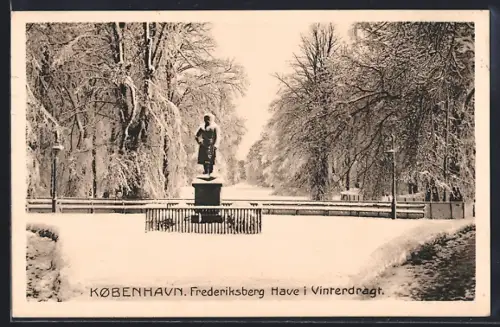 AK Kobenhavn, Frederiksberg Have i Vinterdragt