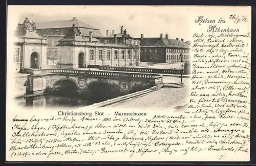 AK Kobenhavn, Christiansborg Slot, Marmorbroen