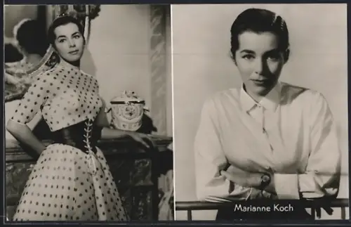 AK Schauspielerin Marianne Koch in Der Fuchs von Paris
