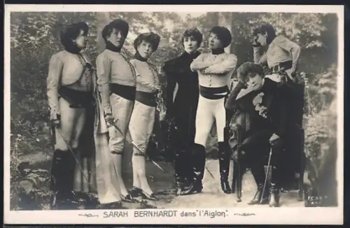 AK Schauspielerin Sarah Bernhardt in L`Aiglon