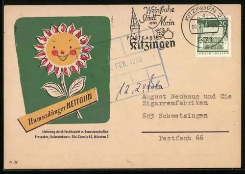 AK München, Süd-Chemie AG, Humusdünger Nettolin, Lieferung durch Fachhandel und Genossenschaften