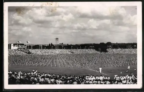 AK Hamburg, Deutsches Turnfest 1953, Turner im Stadion