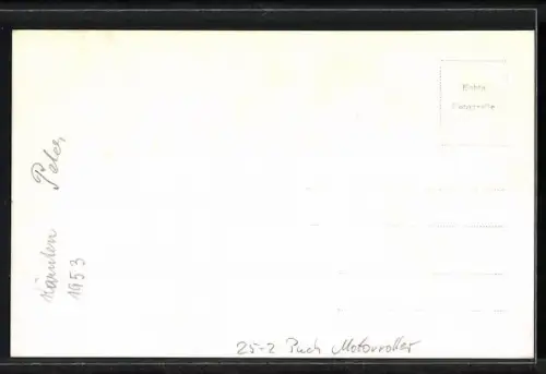 AK Junge auf Puch Motorroller