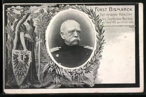 AK Portrait Fürst Otto von Bismarck