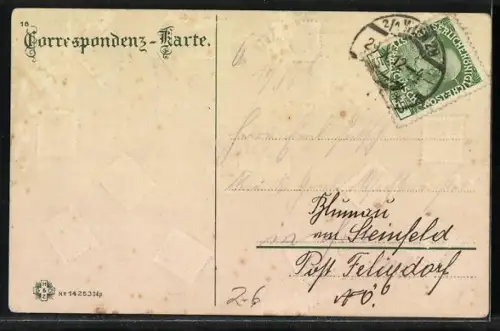 AK Zwölf verschiedene Möglichkeiten der Briefmarken-Sprache