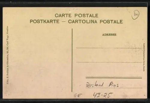 AK Genéve, Concours International de Musique 1909