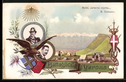 AK Battaglione Verona, Tenente Colonnello Davide Menini, Capitano Pietro Cella