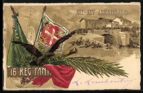 AK 16. Reg. Fanteria, Nel XLV Anniversario