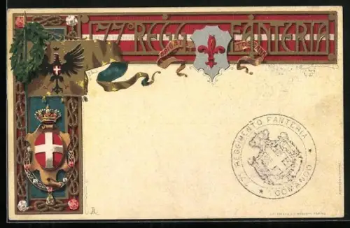 AK 77. Reggimento Fanteria, Brigata Toscana, Wappen des Infanterie - Regiments