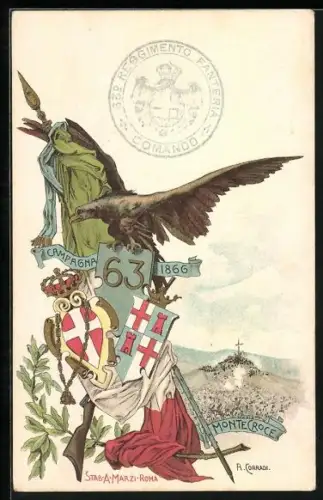 AK Montecroce, 63. Reggimento Fanteria