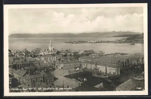 AK Hammerfest, Panorama, Nordligste by paa kloden