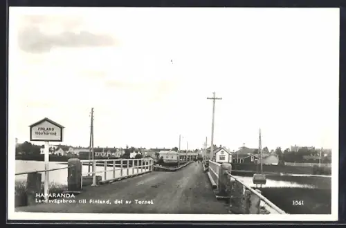 AK Haparanda, Landsvägsbron till Finland, del av Tornea
