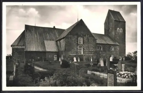 AK Süderende a. Föhr, Kirche mit Friedhof