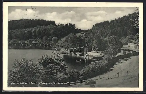 AK Gemündener Maar, Schwimm- und Badeanstalt
