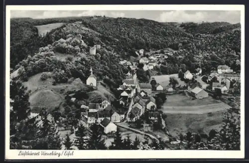 AK Virneburg /Eifel, Burg, Kirche, Ortsansicht