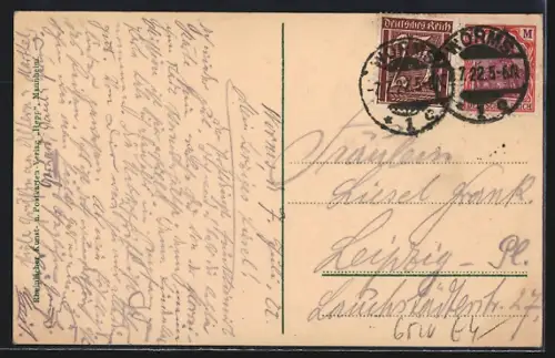 AK Worms a. Rhein, Rheinbrücke