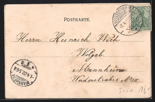 AK Neuwied, Am Rheinufer