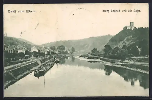 AK Lahnstein, Burg Lahneck und die Lahn