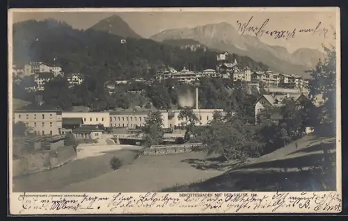 AK Berchtesgaden, Ansicht mit der Salzmine