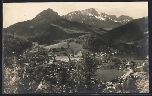AK Berchtesgaden, Ortsansicht, Berge