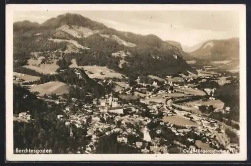 AK Berchtesgaden, Ortsansicht, Fliegeraufnahme