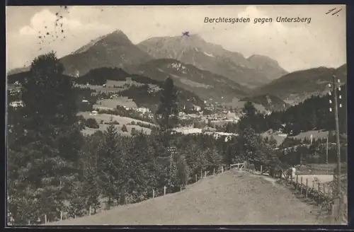 AK Berchtesgaden, Blick auf Untersberg
