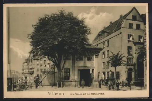 AK Hamburg, Alte Waage bei der Hohenbrücke