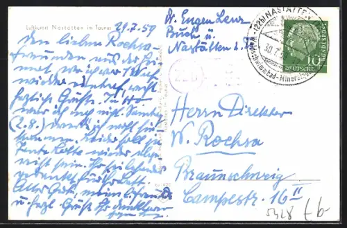 AK Nastätten im Taunus, Luftaufnahme des Ortes