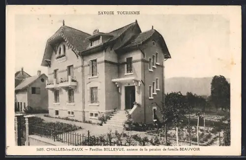 AK Challes-les-Eaux, Pavillon Bellevue, annexe de la pension de famille Beauvoir