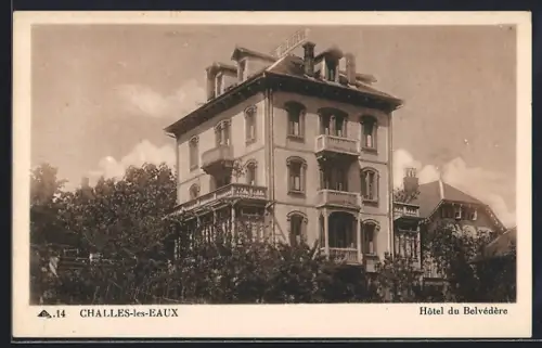AK Challes-les-Eaux, Hôtel du Belvédère