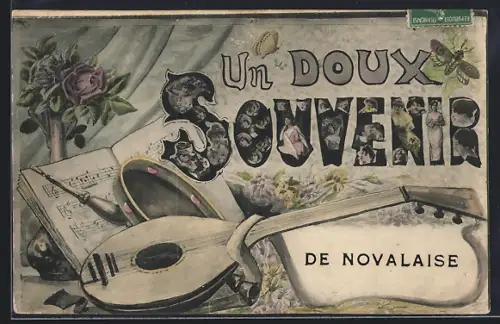 AK Novalaise, Un doux souvenir avec mandoline et partition musicale
