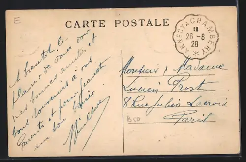 AK La Biolle /Savoie, La Croix du Sable, Place Centrale