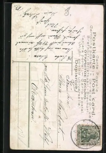 AK In der Schweiz, in der Schweiz, in Tirol, Liebespaar