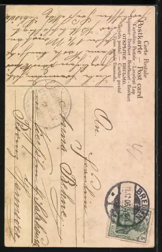 AK Allegorie von Glaube als junge Mädchen in Blumen