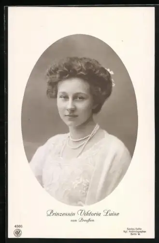 AK Porträt Victoria Louise Herzogin von Braunschweig