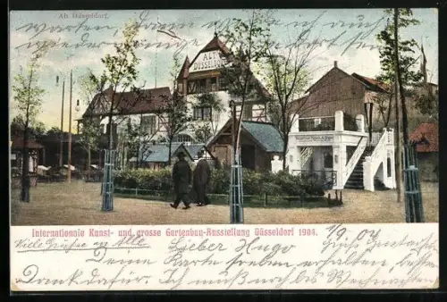 AK Düsseldorf, Internationale Kunst- und grosse Gartenbau-Ausstellung 1904, Alt-Düsseldorf