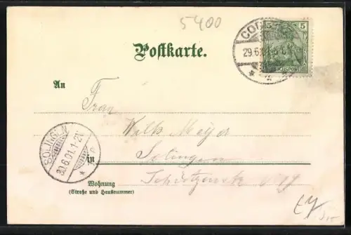 Künstler-AK C. Pfaff: Coblenz, Kaiser Wilhelm-Denkmal