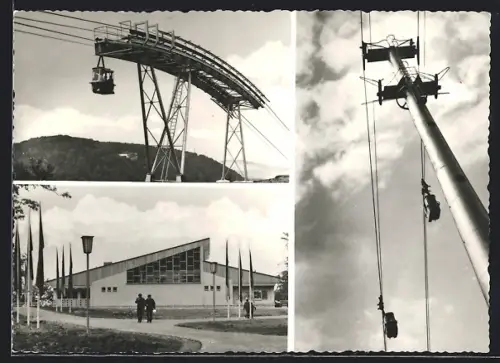 AK Thale /Harz, Personenschwebebahn zwischen Bodetal und Hexentanzplatz, Bergstation