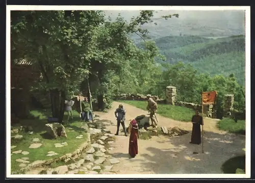 AK Thale, Harzer Bergtheater, Sommerfestspiele, Die heilige Johanna, Freilichtbühne