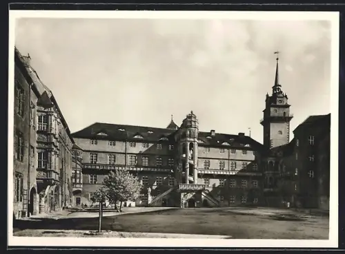 Foto-AK Deutscher Kunstverlag, Nr. 5: Torgau, Schloss Hartenfels Hof, Baumeister Konrad Krebs 1533/35
