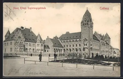 AK Coblenz, Neues Königl. Regierungsgebäude