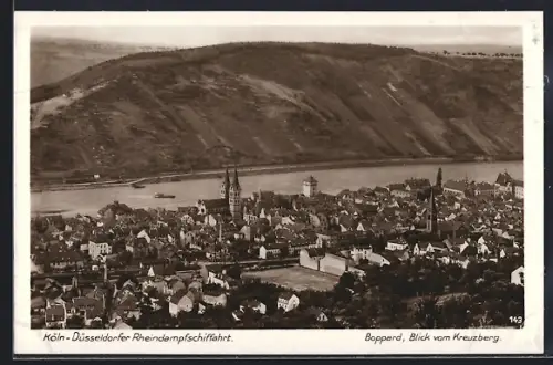AK Boppard, Blick vom Kreuzberg