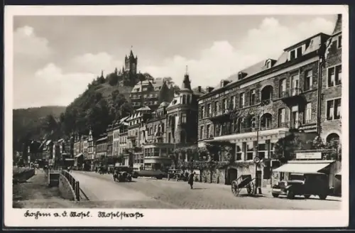 AK Cochem a.d. Mosel, Moselufer, Reichsburg