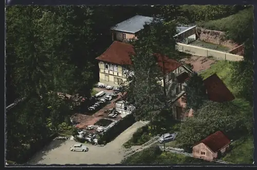 AK Iburg /T. W., Altes Forsthaus, Restaurant, Café, historisches Haus erbaut 1595