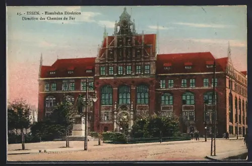 AK Essen / Ruhr, Eisenbahn Direktion