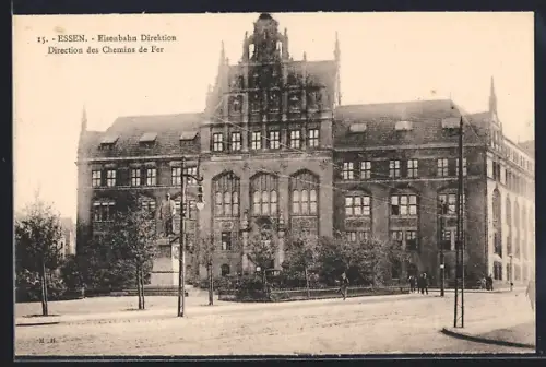 AK Essen / Ruhr, Eisenbahn Direktion