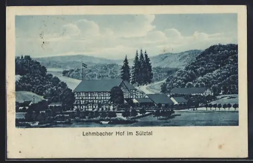 AK Rösrath / Sülztal, Gasthof Lehmbacher Hof