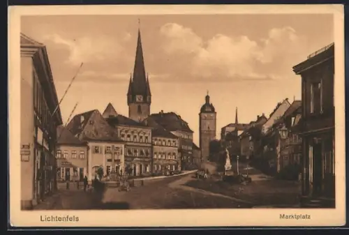 AK Lichtenfels / Main, Marktplatz