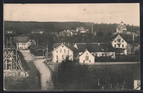 AK Bad Rothenfelde, Blick vom neuen Gradierwerk auf Oberrothenfelde