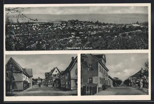 AK Neuenhain i. Taunus, Panorama, Strassenansichten